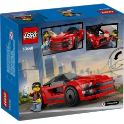 Lego City Czerwony samochód sportowy 60448