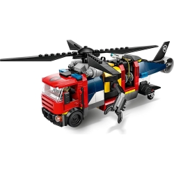 Lego City Zestaw z helikopterem, wozem strażackim i łodzią podwodną 60462