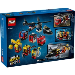 Lego City Zestaw z helikopterem, wozem strażackim i łodzią podwodną 60462